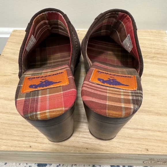 Rocket Dog Dark Brown Y2K Slip On Mule Wedge Heels 6 - Picture 6 of 7